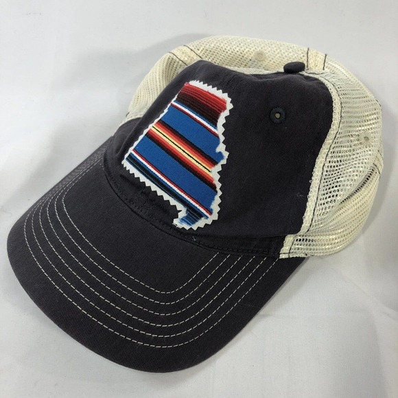 MISSOURI STATE SHAPE OUTLINE HAT CAP SNAPBACK MESH ADJUSTABLE ONE SIZE FITS MOST - Picture 2 of 10